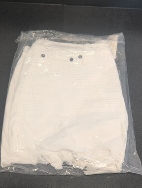 Aerie White Denim Shorts - Raw Hem